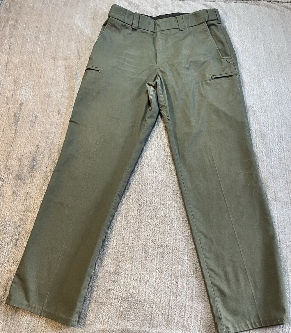 Men’s Horace Small Utility Tactical Work Pants Size 34R Outdoor Green Adjustable